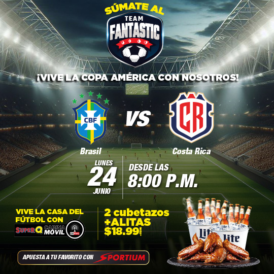 BRASIL VS COSTA RICA: Emoción en Fantastic Casino