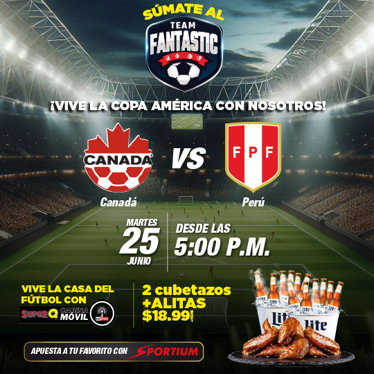 PERÚ VS CANADÁ: Emoción en Fantastic Casino