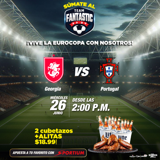 GEORGIA VS PORTUGAL: Disfruta la Eurocopa en Fantastic Casino