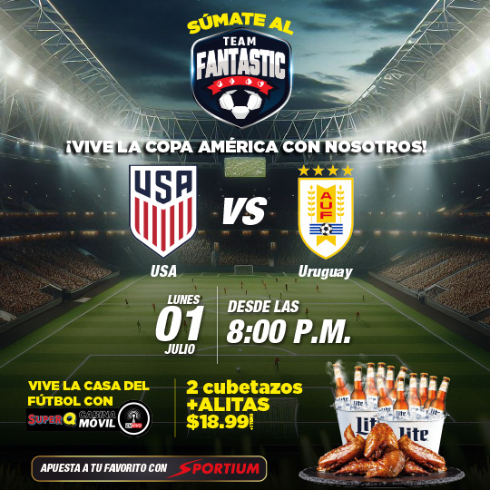 ESTADOS UNIDOS VS URUGUAY: Vive la Copa América en Fantastic Casino